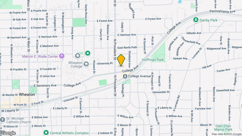 1039 College Ave Map and Location Details
