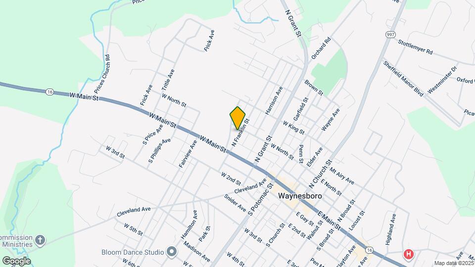 42 N Franklin St Map and Location Details