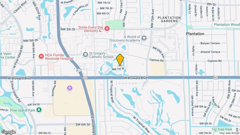 7308 NW 1st Ct Map and Location Details