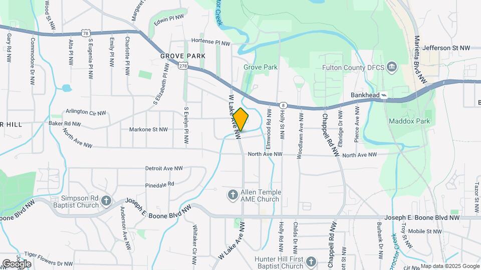 1627 Hasty Pl NW Map and Location Details