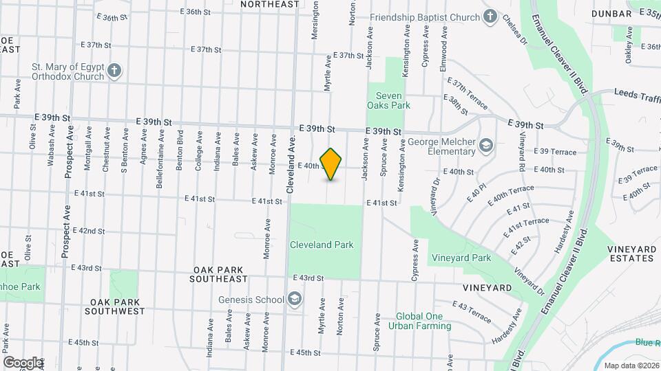 4015 Myrtle Ave Mapa y Detalles de la Ubicación