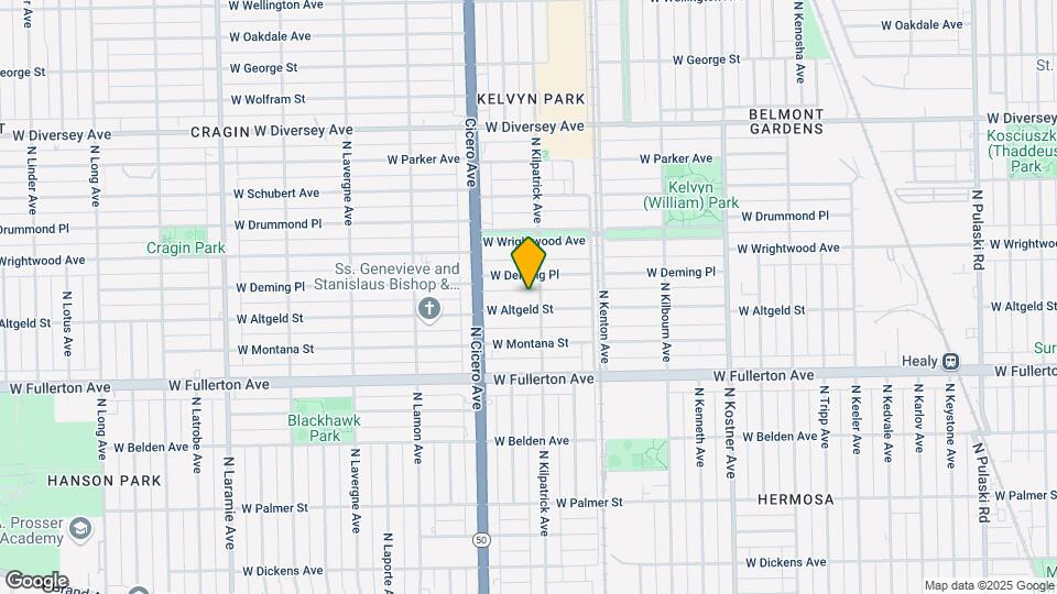 4708 W Altgeld St, Unit 1 Mapa y Detalles de la Ubicación