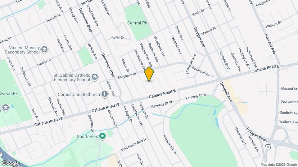 3701 Dandurand Ave Map and Location Details