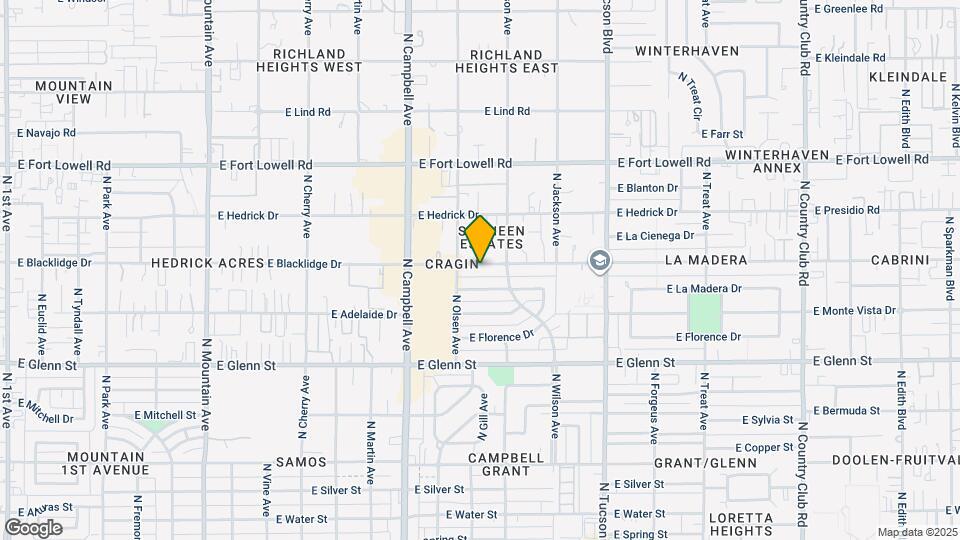 2032 E Blacklidge Dr Map and Location Details