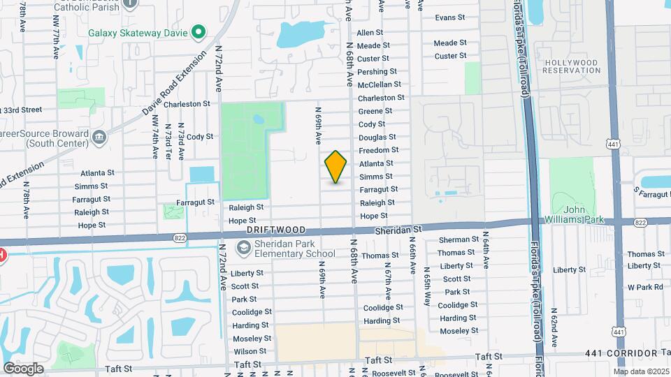 6851 Farragut St Map and Location Details