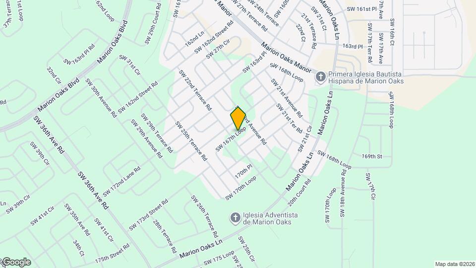 2454 SW 167th Loop Map and Location Details