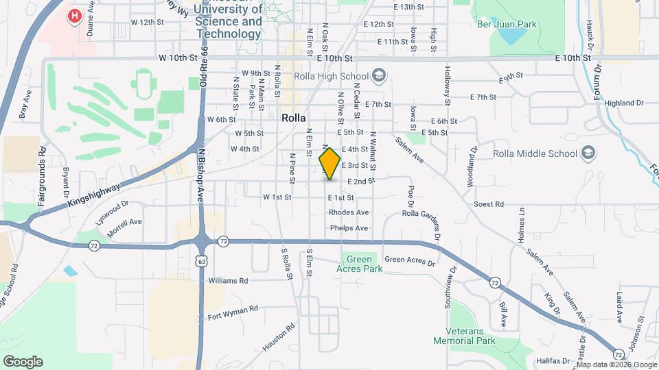 203 E 2nd St Map and Location Details