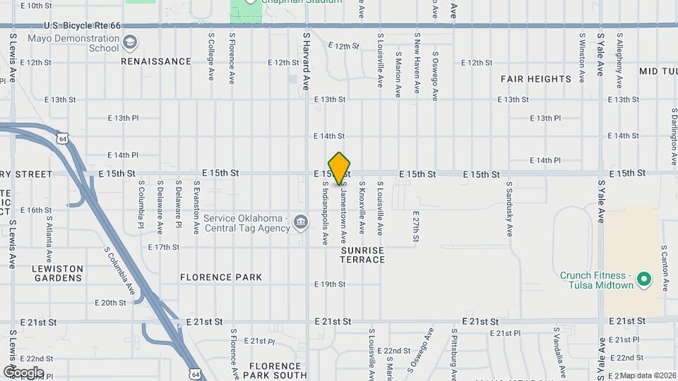1524 S Jamestown Ave Map and Location Details