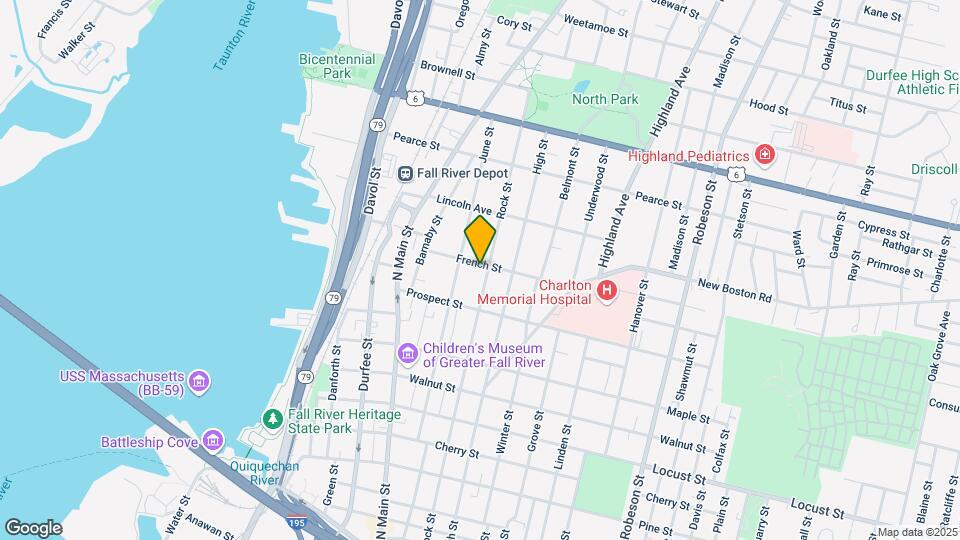 682 Rock St, Unit 2 2nd Floor Map and Location Details