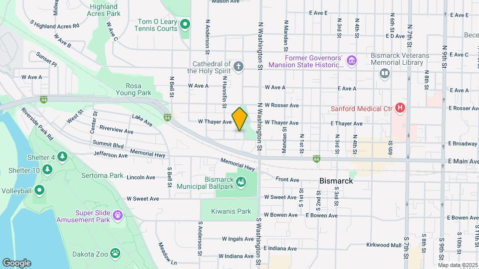 206 W Custer Park St Map and Location Details