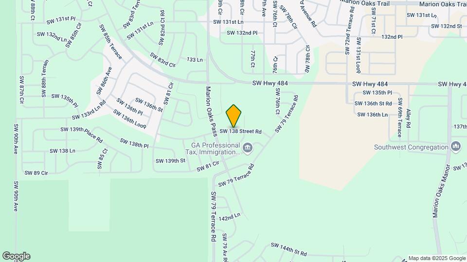 7883 SW 138 Street Rd Map and Location Details