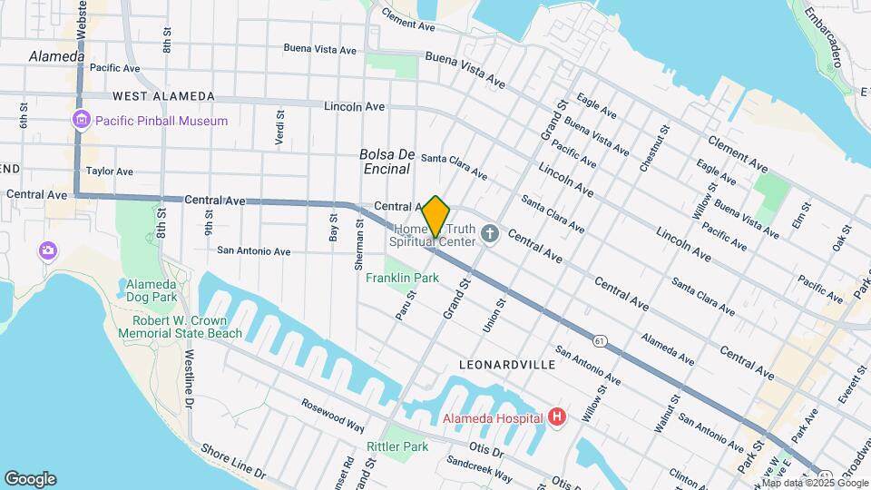1539 Encinal Ave Map and Location Details
