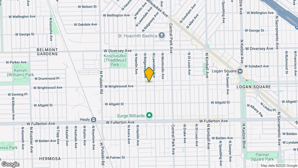 3714 W Wrightwood St Map and Location Details