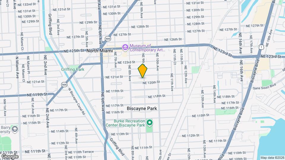 12000 NE 9th Ave Map and Location Details