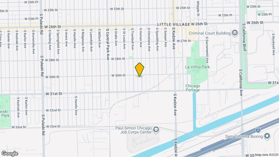 3008 S Homan Ave Map and Location Details