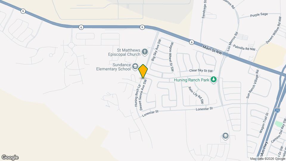 701 Desert Senna Ave SW Map and Location Details