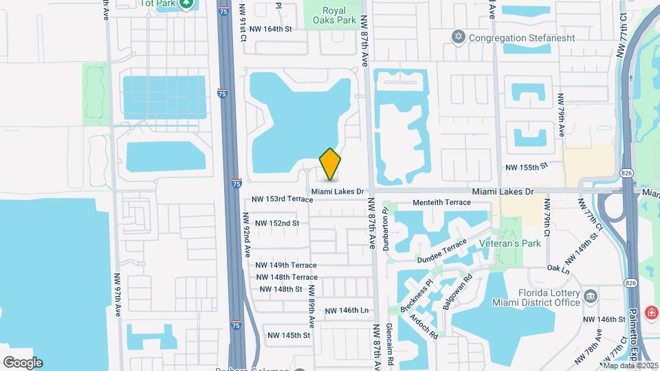 8814 NW 154th Terrace Mapa y Detalles de la Ubicación