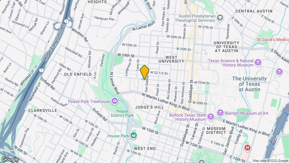 2108 San Gabriel St Map and Location Details