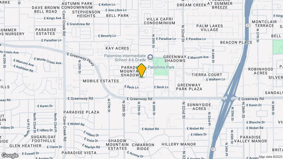 15611-15615 N 29th St Mapa y Detalles de la Ubicación