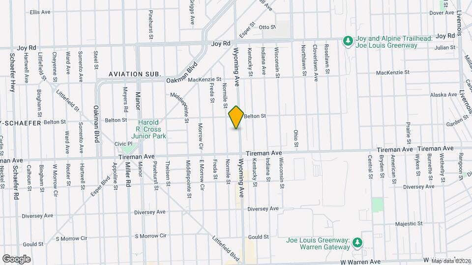 8095 Wyoming Ave Map and Location Details