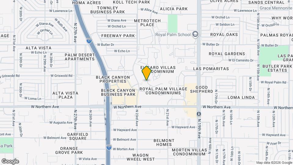 8192 N 22nd Dr Mapa y Detalles de la Ubicación