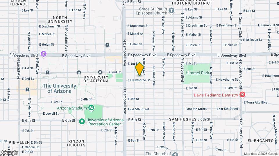 2027 E Hawthorne St Map and Location Details