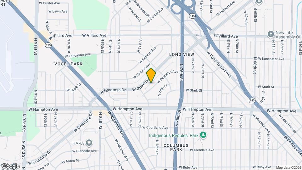 7866 W Palmetto Ave Map and Location Details