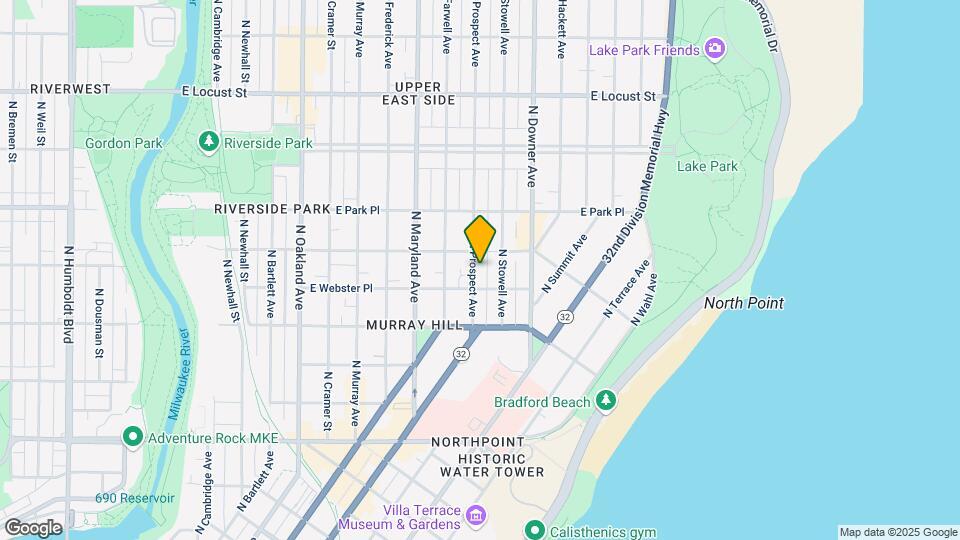 2572 N Prospect Ave, Unit G Map and Location Details