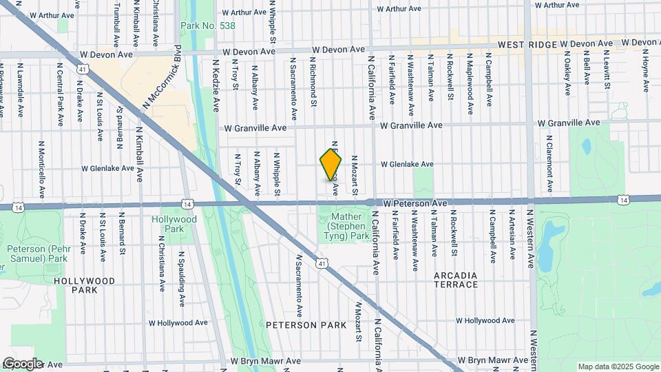 6026 N Francisco Ave, Unit 1 Map and Location Details