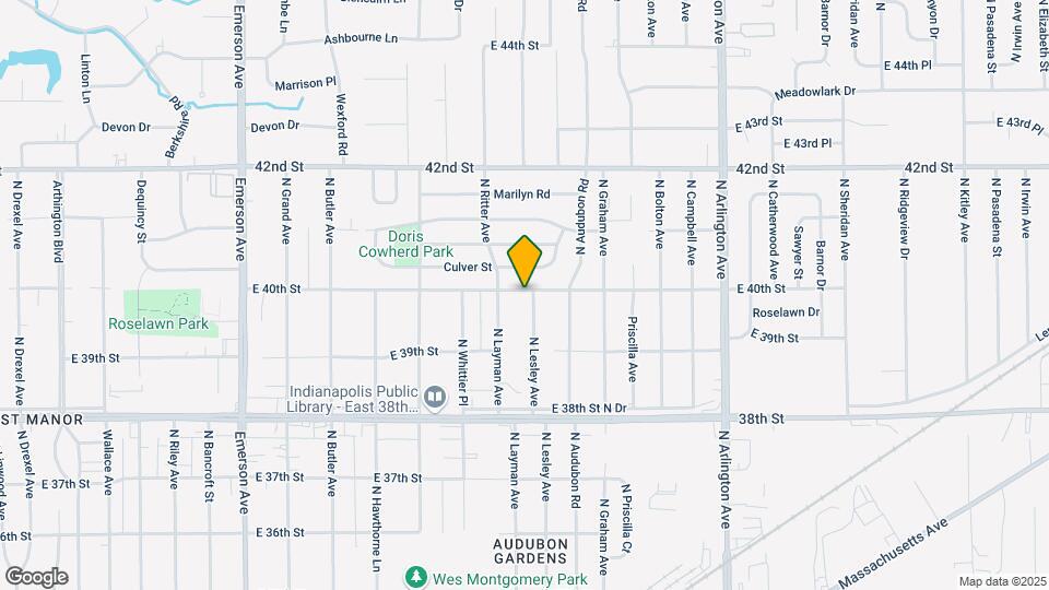 3964 N Lesley Ave Map and Location Details