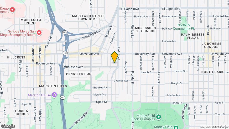 1762 1/2 Robinson Ave Map and Location Details