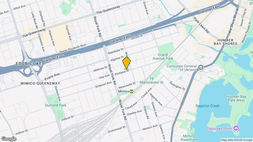 122 Portland St Map and Location Details