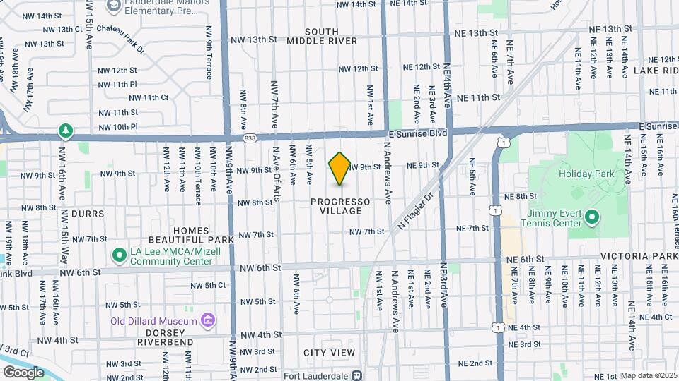 811 NW 3rd Ave Map and Location Details