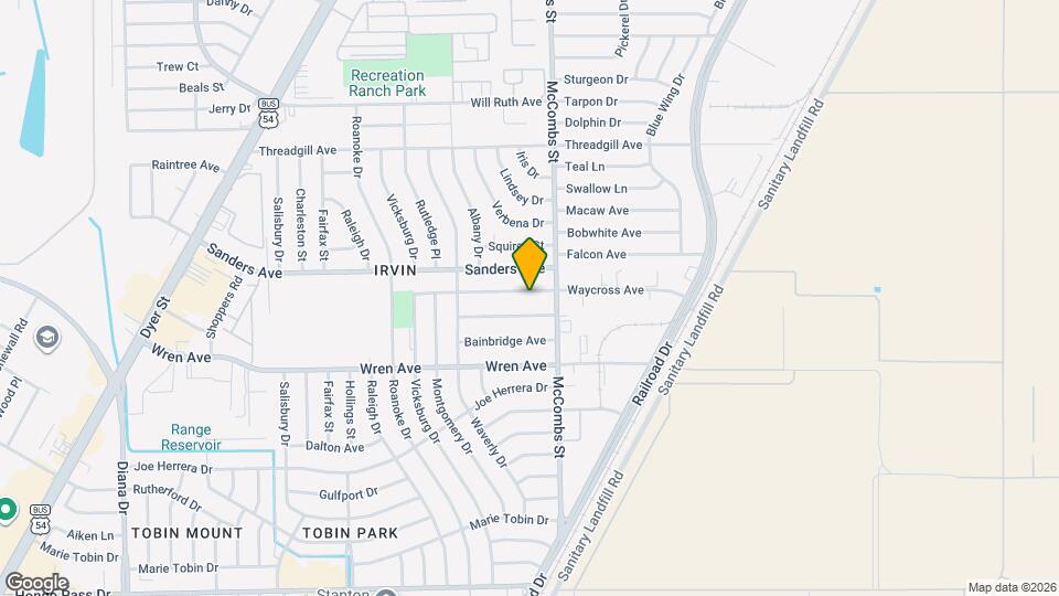 5726 Waycross Ave Map and Location Details