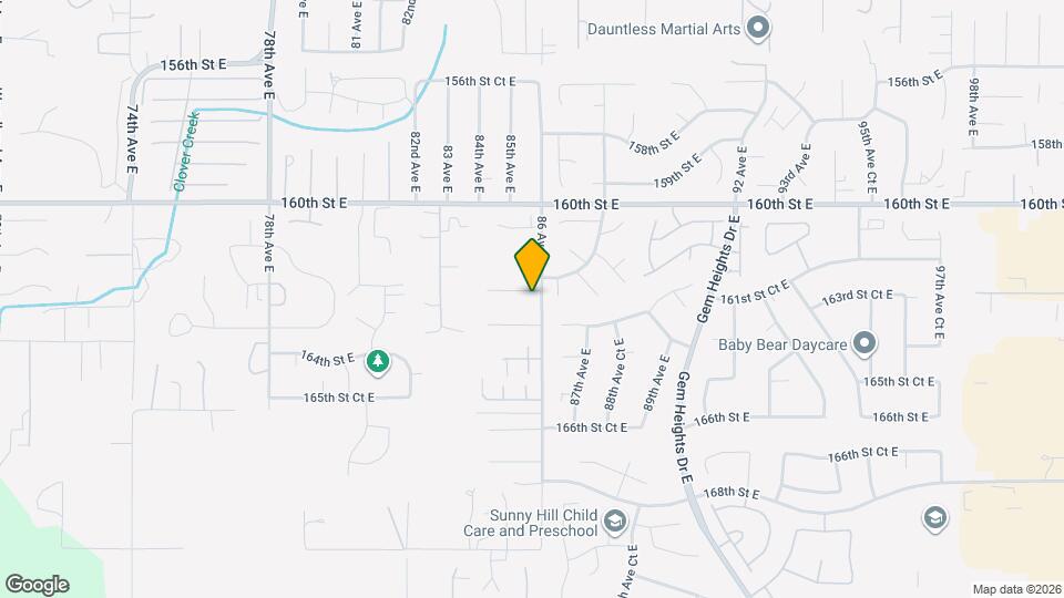 8524 162nd St Ct E Map and Location Details