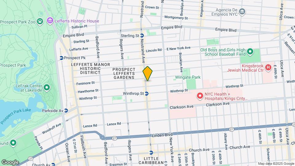 1193 Nostrand Ave Mapa y Detalles de la Ubicación