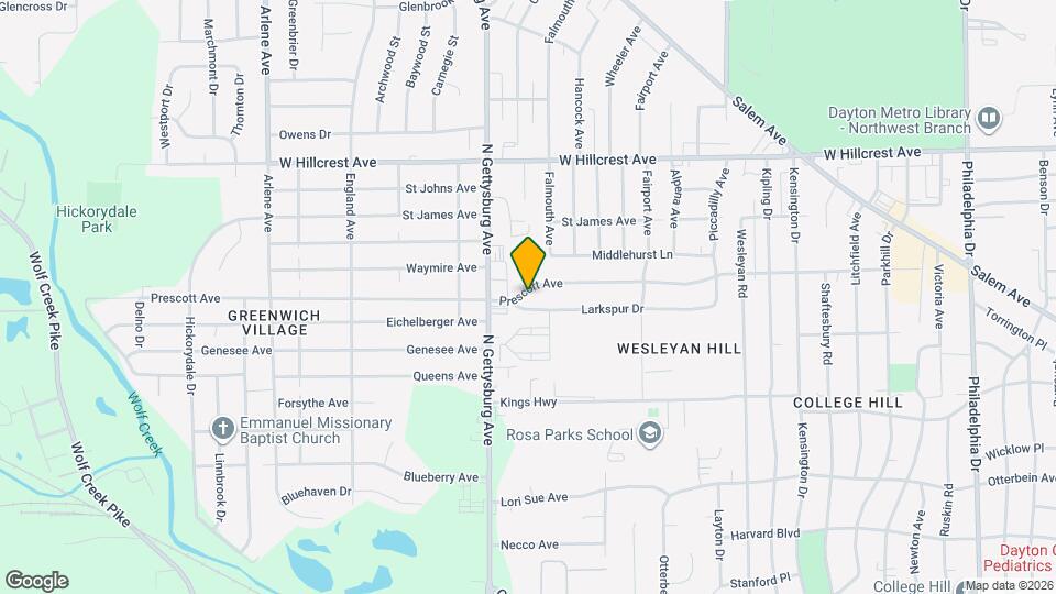 4114 Prescott Ave Map and Location Details