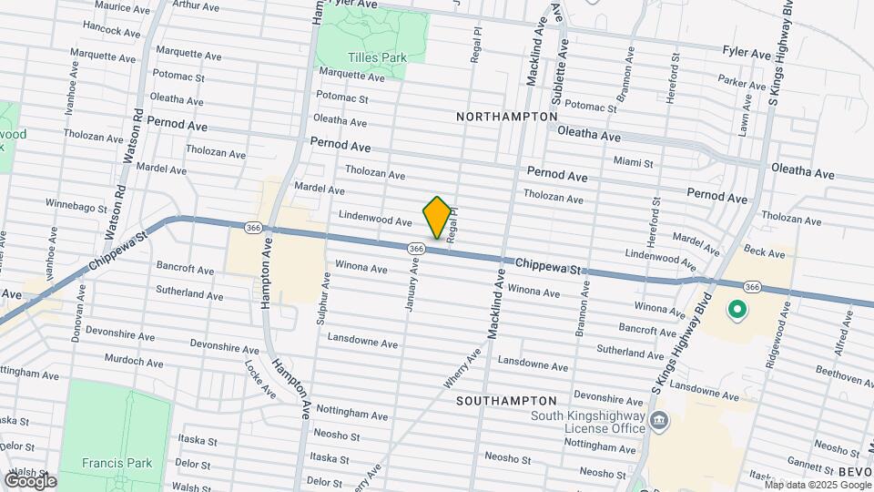 5515 Chippewa St, Unit 2ND FLOOR Map and Location Details