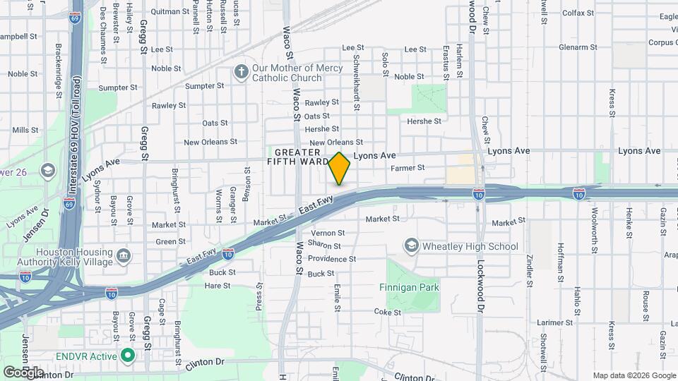 4603 Orange St Map and Location Details
