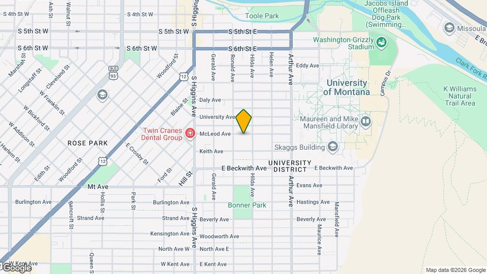 329 McLeod Ave Map and Location Details