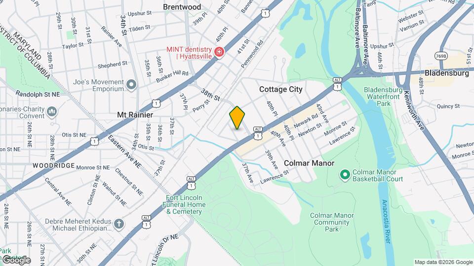 3707 37th Pl Map and Location Details