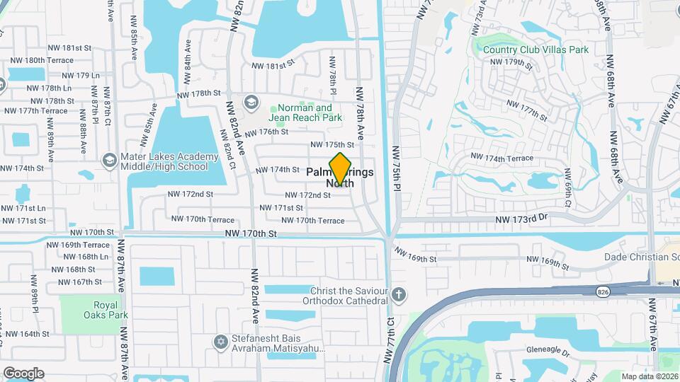 7843 NW 172nd St Map and Location Details