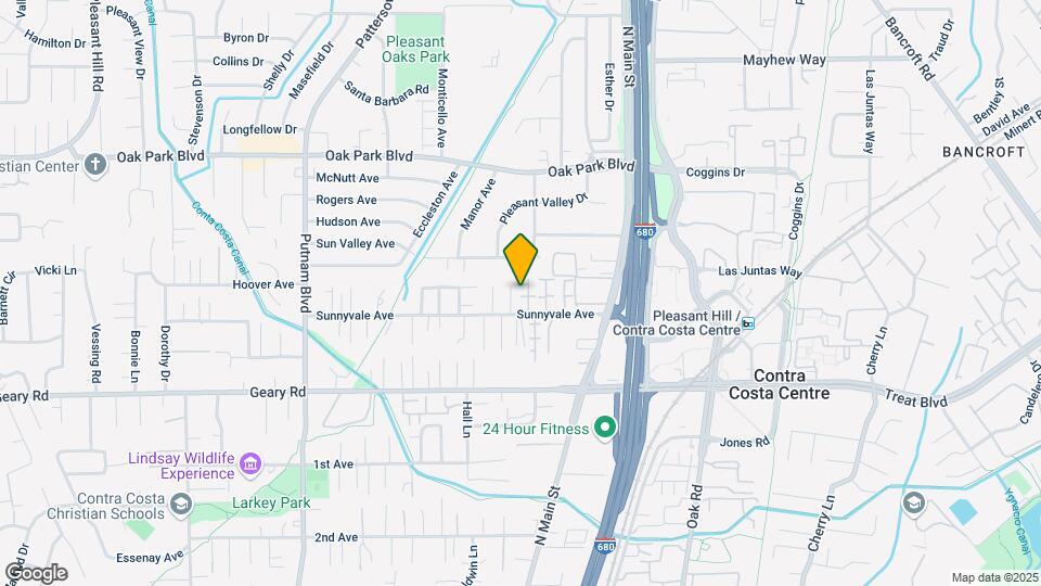 1596 Sunnyvale Ave Map and Location Details