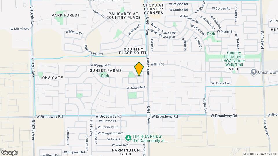 3821 S 100th Ave Map and Location Details
