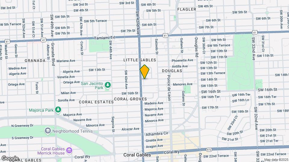 4136 SW 14th St Map and Location Details