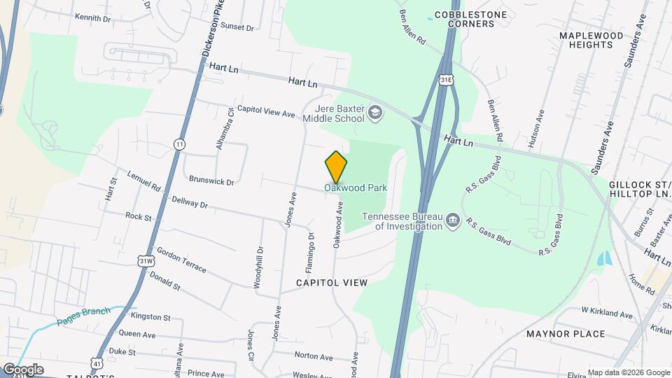 2718 Oakwood Ave Map and Location Details