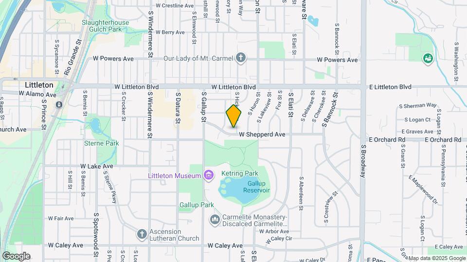 1003 W Shepperd Ave Map and Location Details