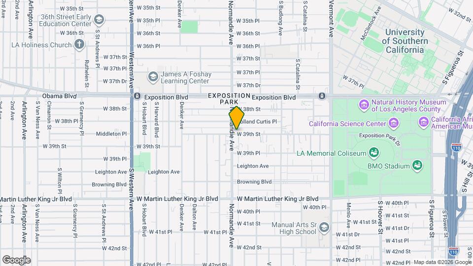 1273 W 39th St Map and Location Details