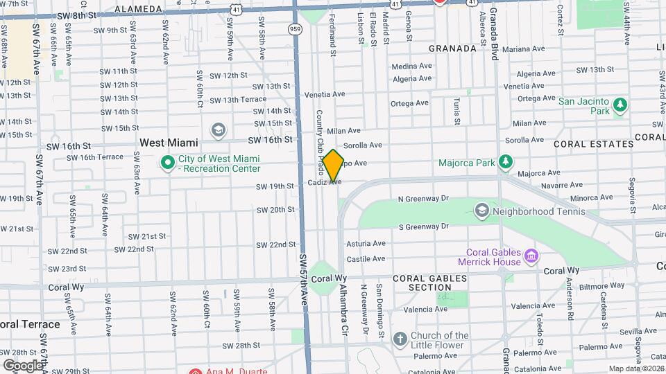 1906 Ferdinand St Map and Location Details