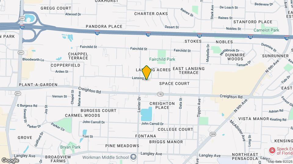 1909 Lansing Dr Map and Location Details